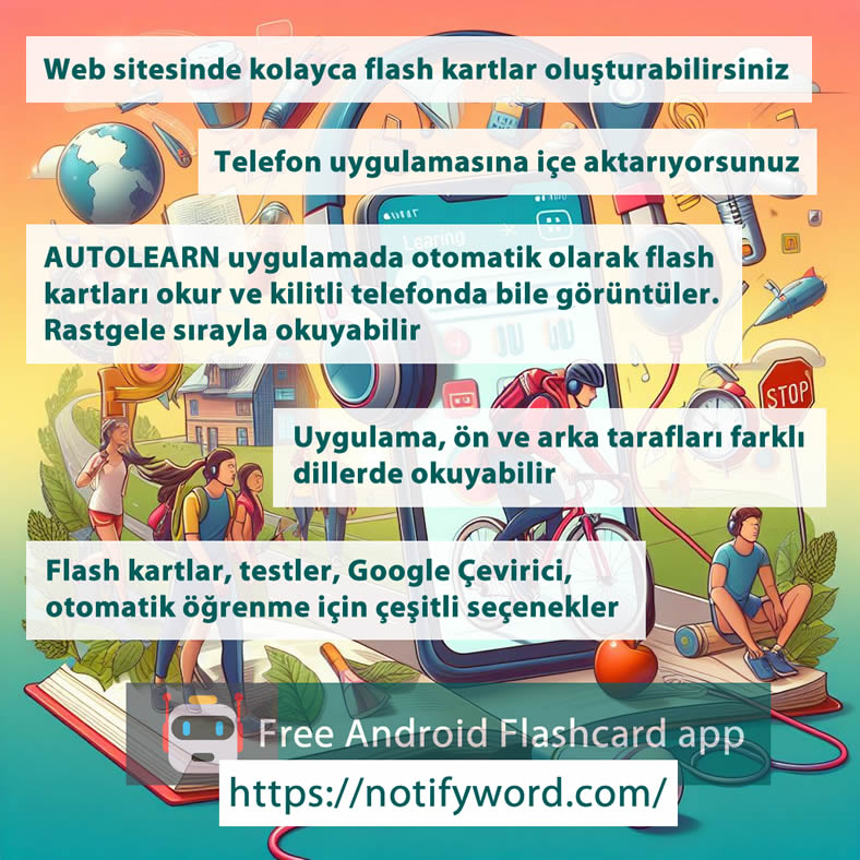 flashcards otomatik öğrenme uygulaması